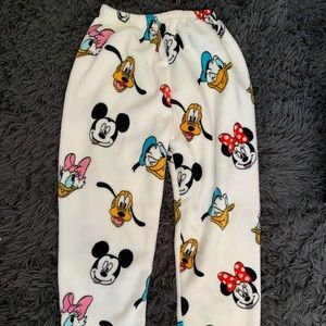 White fluffy cartoon Pajama pants